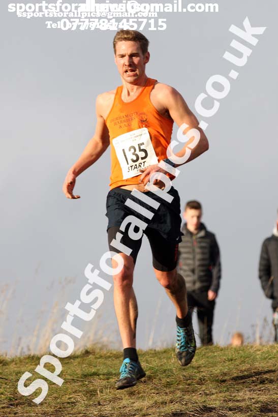 Senior mens North Eastern Cross Country, 2018 Northern Cross Country Champs., Wrekenton, Gateshead. Photo:  David T. Hewitson/Sports for All Pics